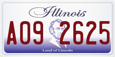 IL license plate A092625