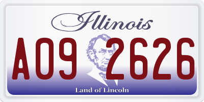 IL license plate A092626