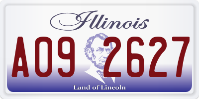 IL license plate A092627