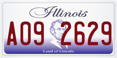 IL license plate A092629