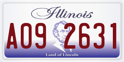 IL license plate A092631