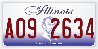 IL license plate A092634