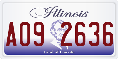 IL license plate A092636