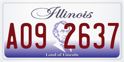 IL license plate A092637