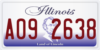 IL license plate A092638