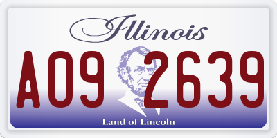 IL license plate A092639
