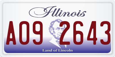 IL license plate A092643