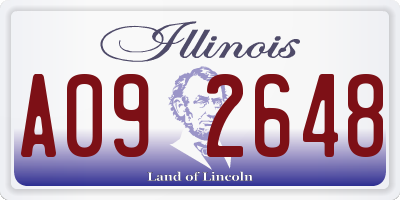 IL license plate A092648