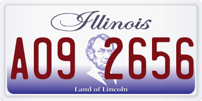 IL license plate A092656