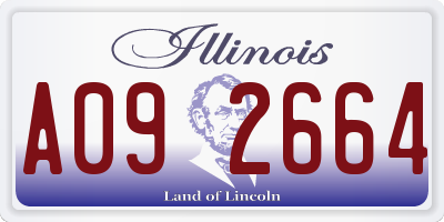 IL license plate A092664