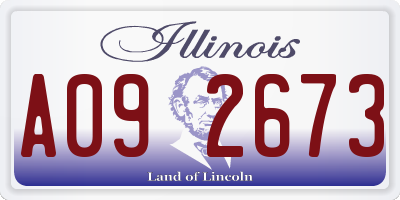 IL license plate A092673