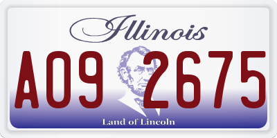 IL license plate A092675