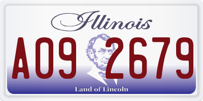 IL license plate A092679