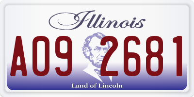 IL license plate A092681