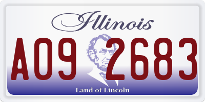 IL license plate A092683