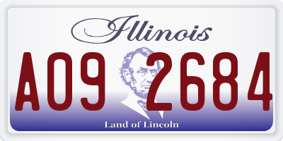 IL license plate A092684