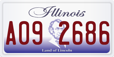 IL license plate A092686