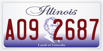 IL license plate A092687