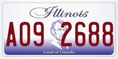 IL license plate A092688
