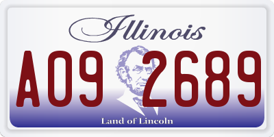 IL license plate A092689