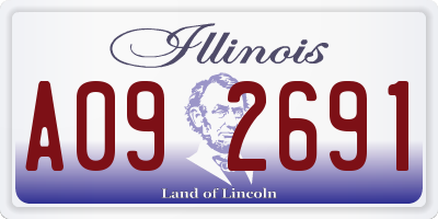 IL license plate A092691