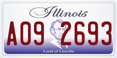 IL license plate A092693