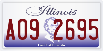 IL license plate A092695