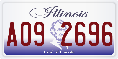 IL license plate A092696
