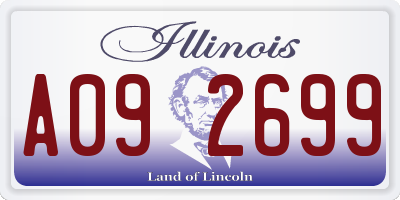 IL license plate A092699