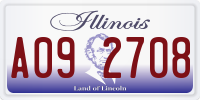 IL license plate A092708