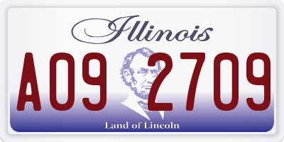 IL license plate A092709