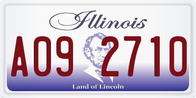 IL license plate A092710
