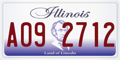 IL license plate A092712