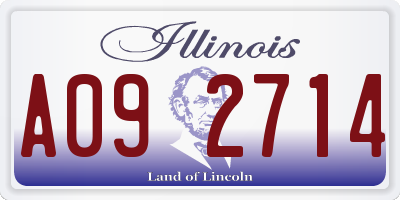 IL license plate A092714