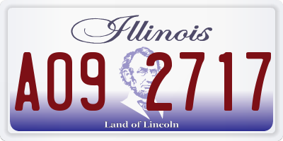 IL license plate A092717