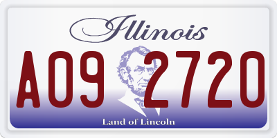 IL license plate A092720