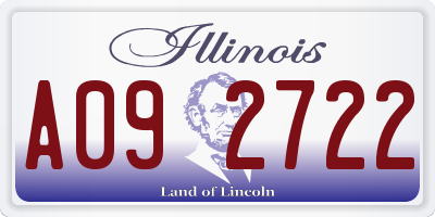 IL license plate A092722