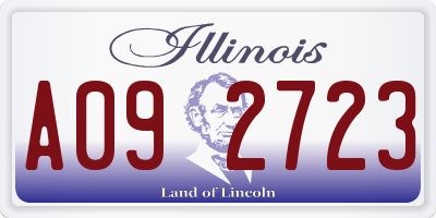 IL license plate A092723