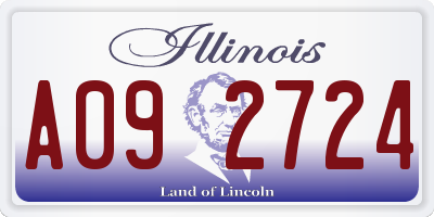 IL license plate A092724
