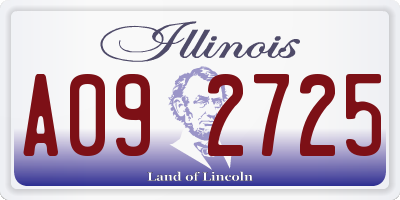 IL license plate A092725