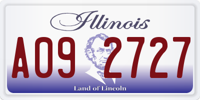 IL license plate A092727