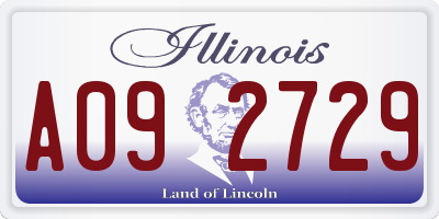 IL license plate A092729