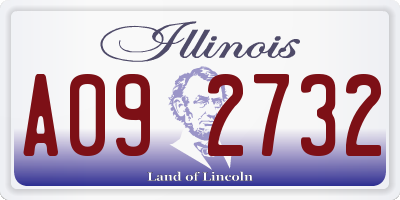 IL license plate A092732