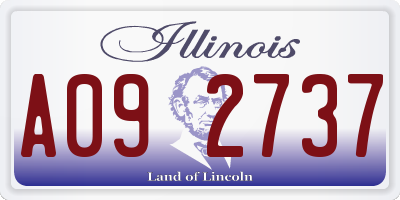 IL license plate A092737