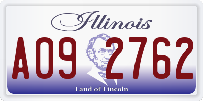 IL license plate A092762