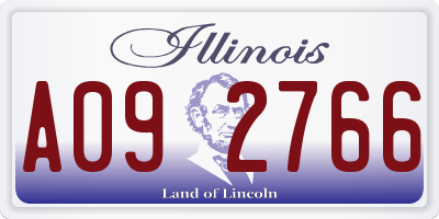 IL license plate A092766