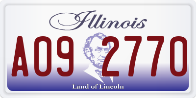 IL license plate A092770