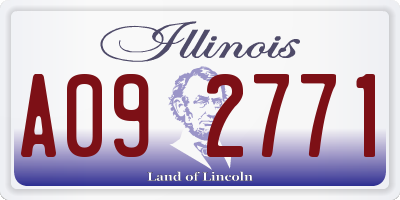 IL license plate A092771