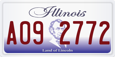 IL license plate A092772