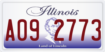 IL license plate A092773